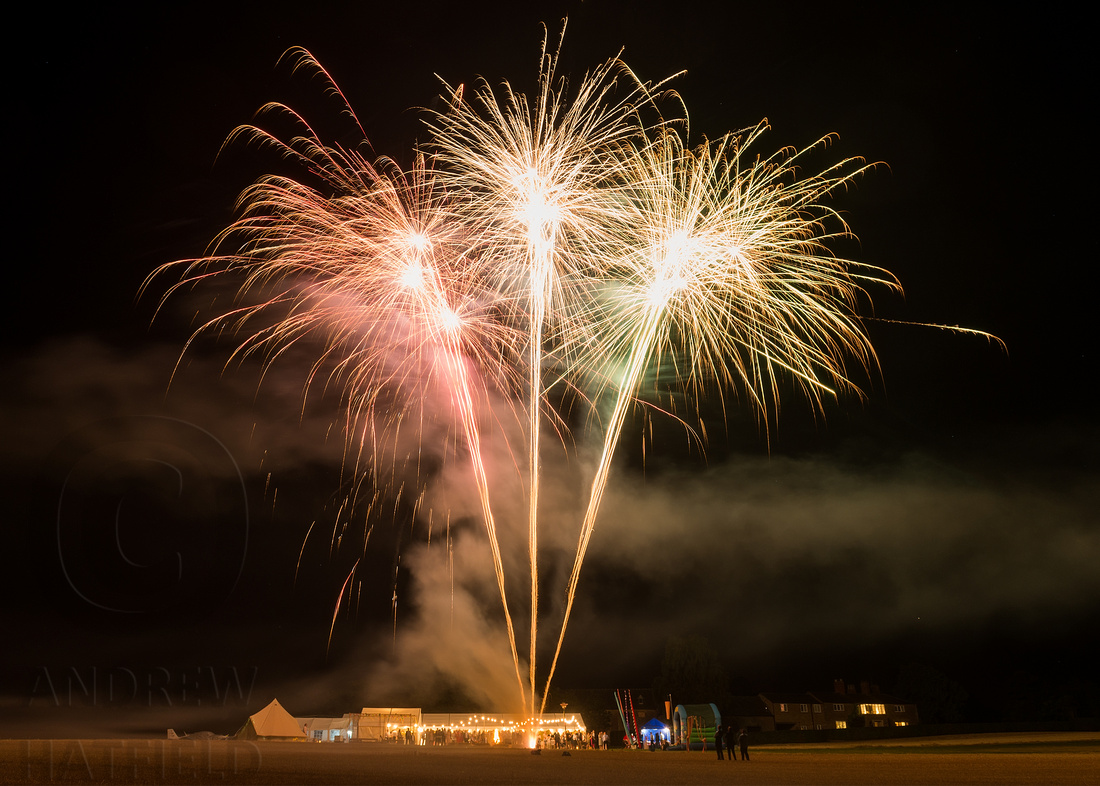 Photographing a firework display