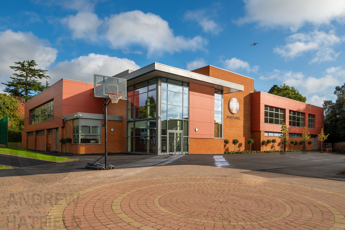 bishopsgate school sports hall, windsor - architectural photography